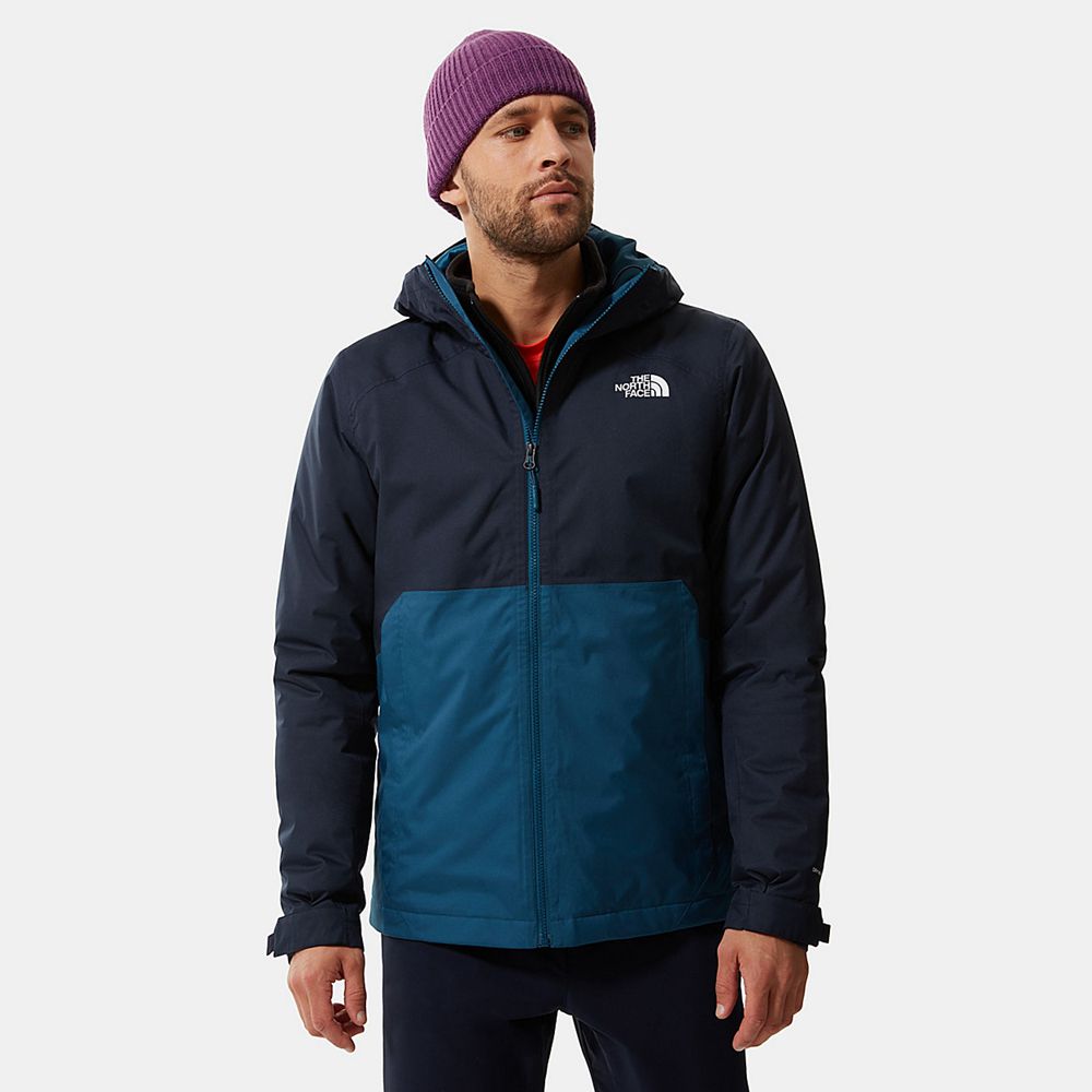 The North Face Insulated Jacket Mens Australia - The North Face Millerton Blue / Black Hiking (QGS-3